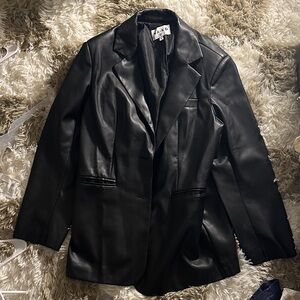 Women's Black Leather Jacket